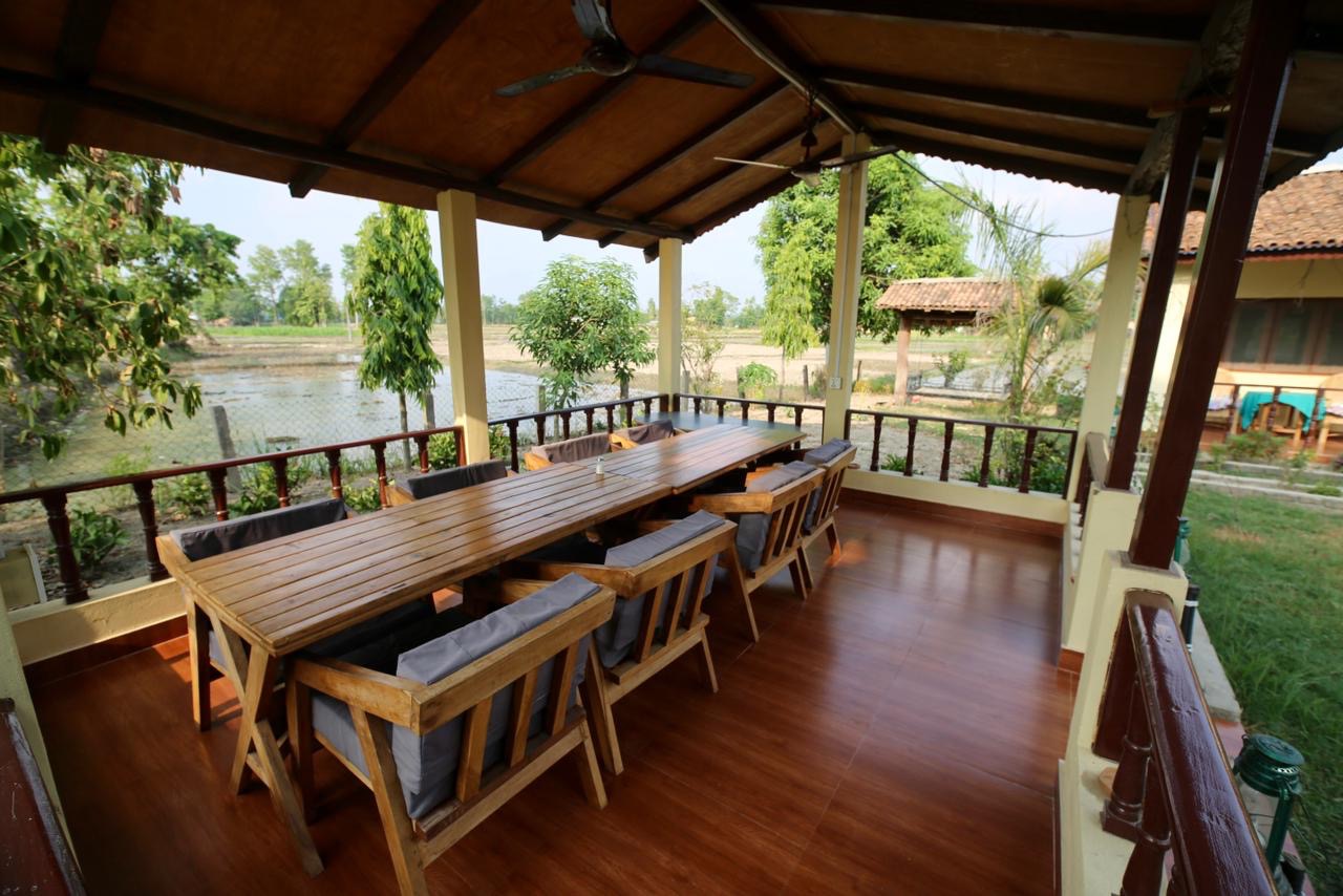 The homestay grounds